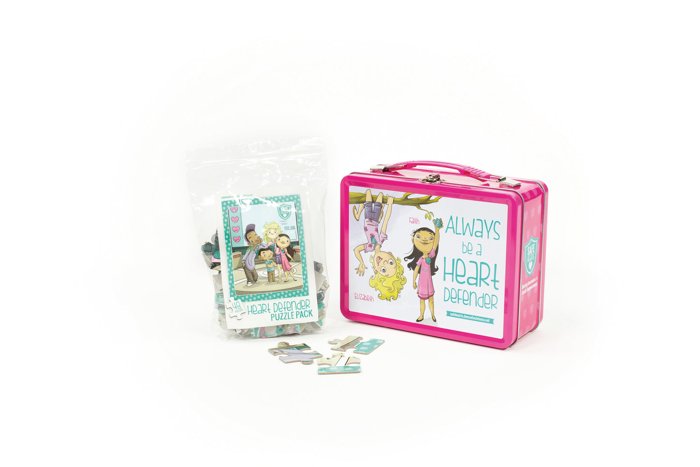 S.A.F.E. Hearts Puzzle Lunch Box
