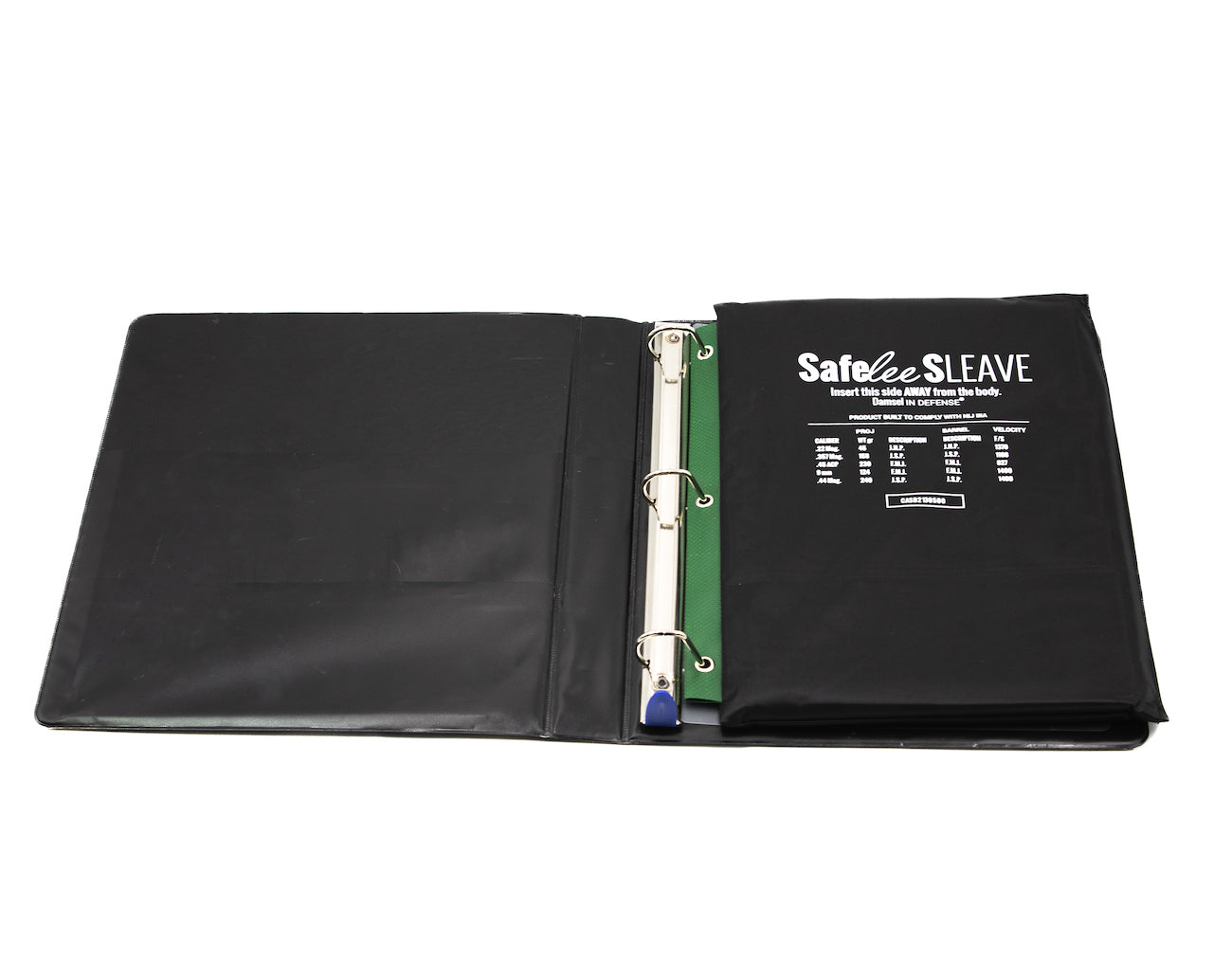 SafeLee Sleave 3 Ring Binder - Bulletproof Panel