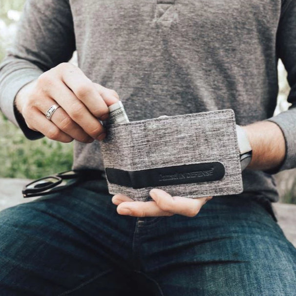 Billy Fold RFID Wallet - Grey