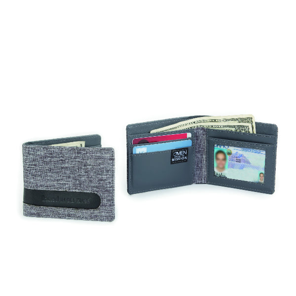 Billy Fold RFID Wallet - Grey