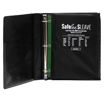 SafeLee Sleave 3 Ring Binder - Bulletproof Panel
